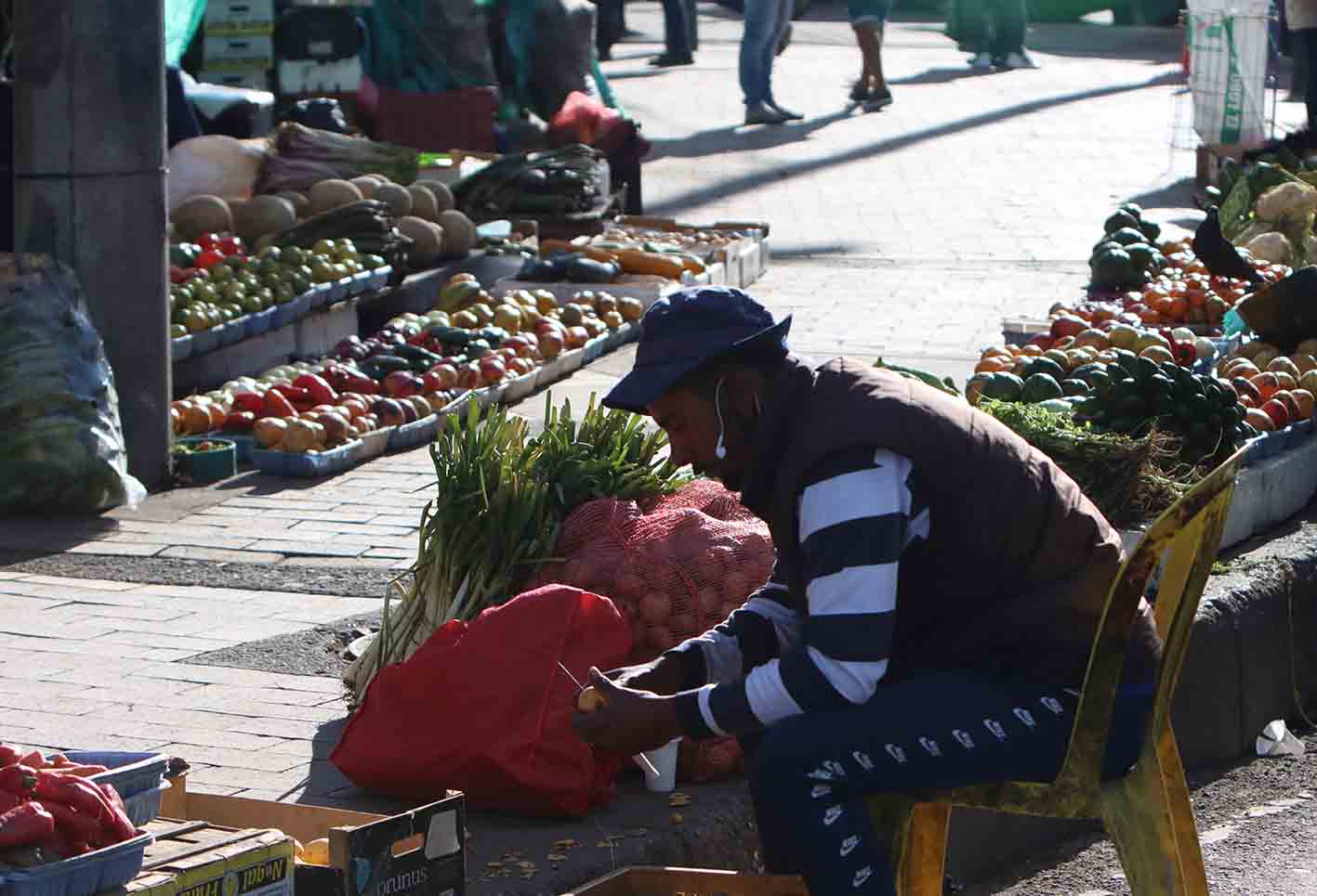 Afueras de Corabastos en medio de cuarentena en localidad de Kennedy