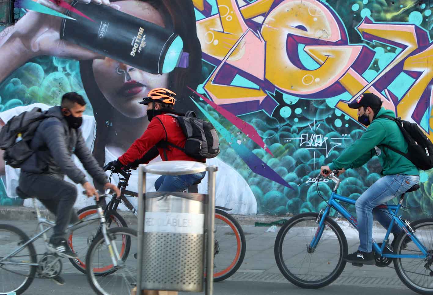 Uso de tapabocas / Coronavirus en Bogotá / Tapabocas de tela