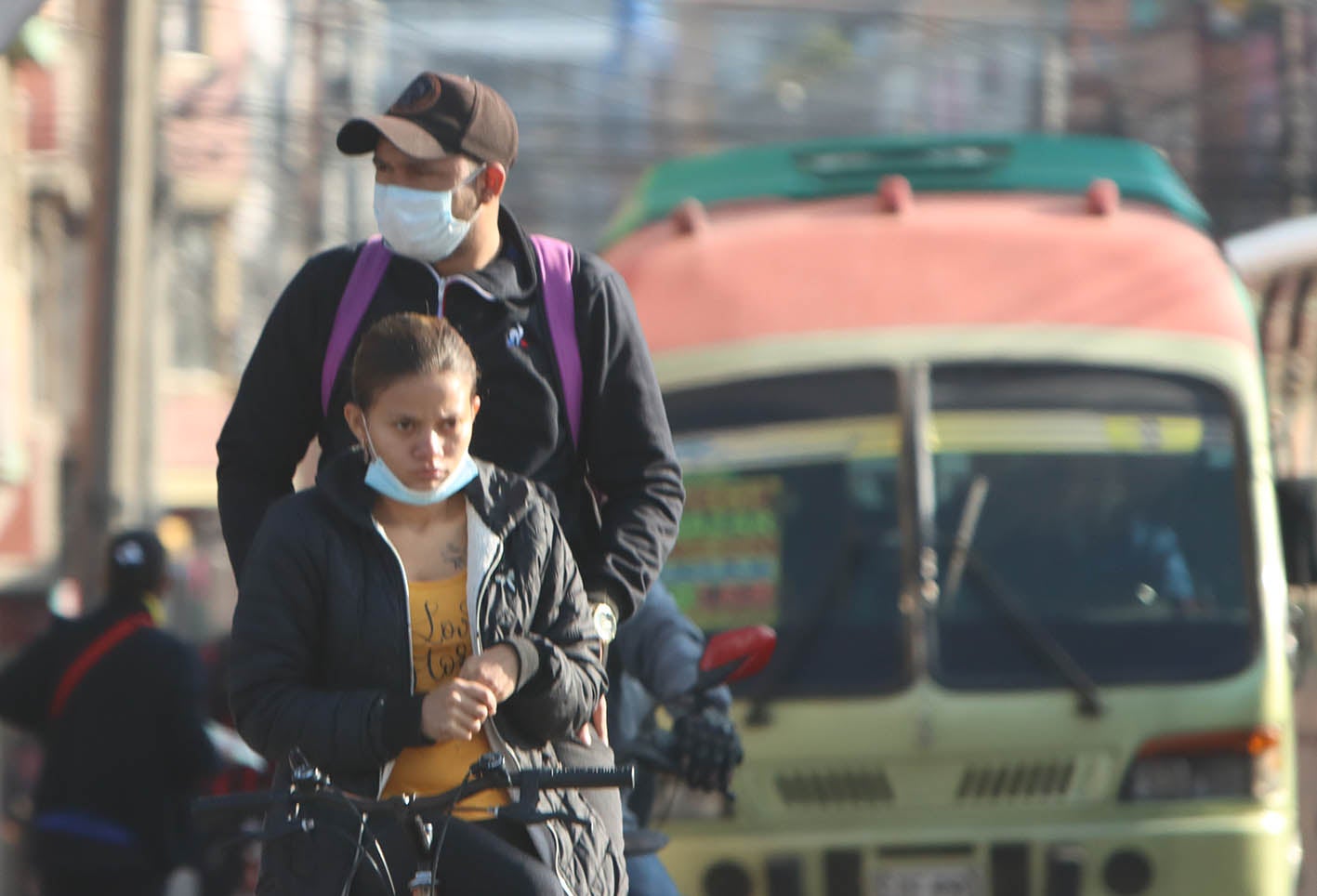 Uso de tapabocas / Coronavirus en Bogotá / Tapabocas de tela