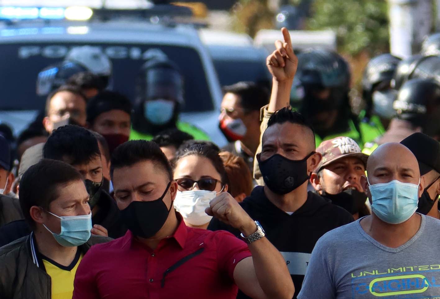 Cuarentena en Bogotá / Protestas de comerciantes en Bogotá por cuarentena