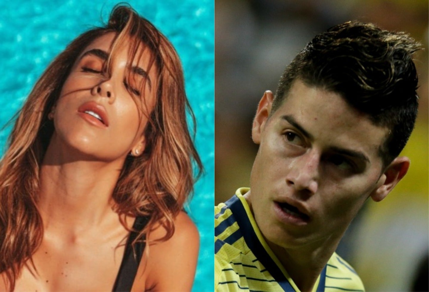 Daniela Ospina y James Rodríguez