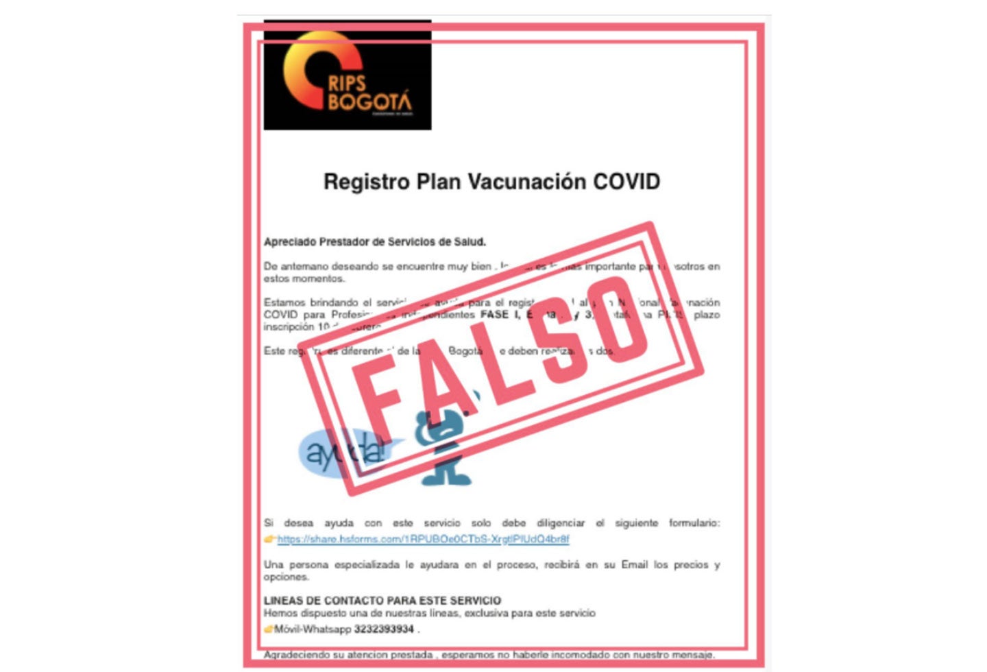 El falso plan de vacunación con que estafan en Colombia