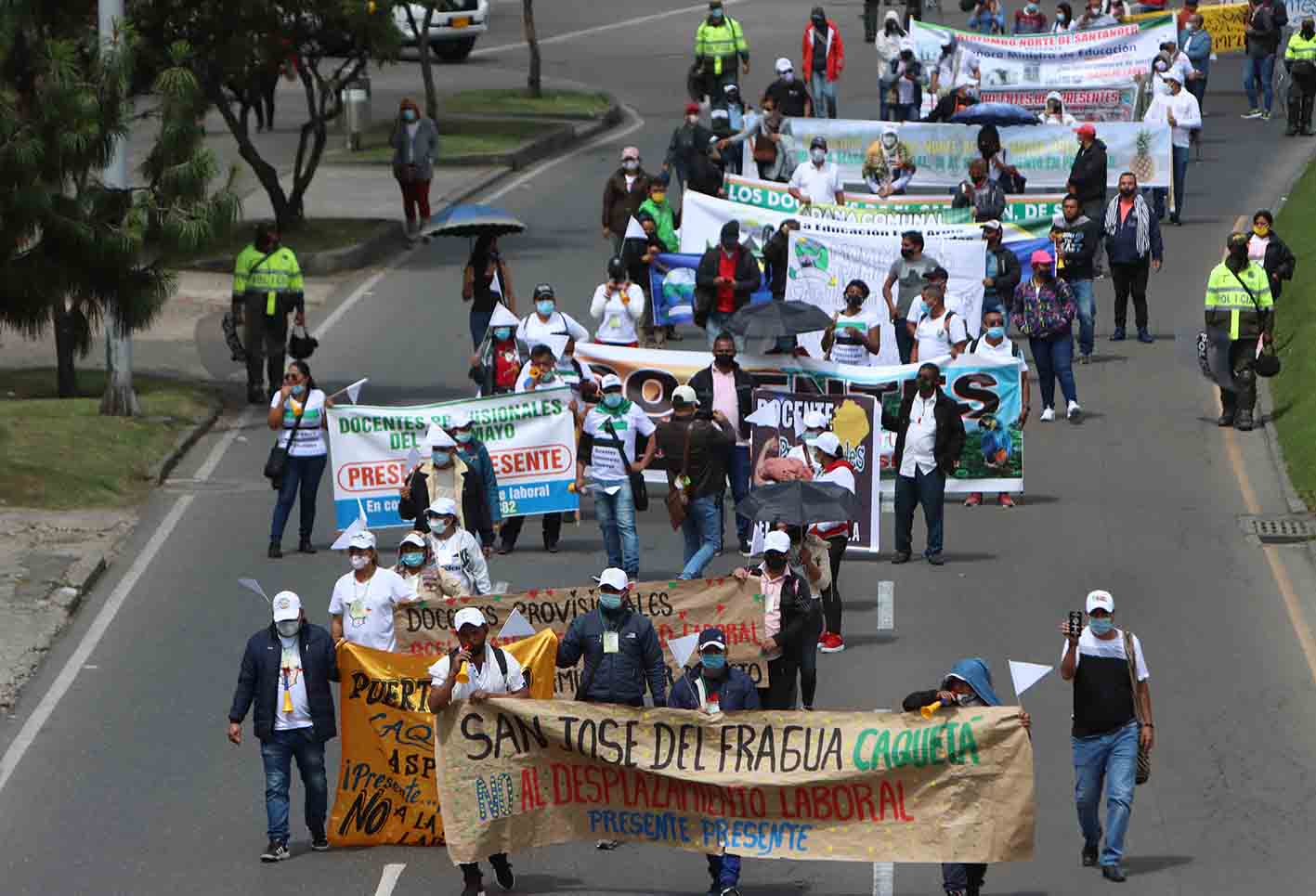 Protesta de profesores