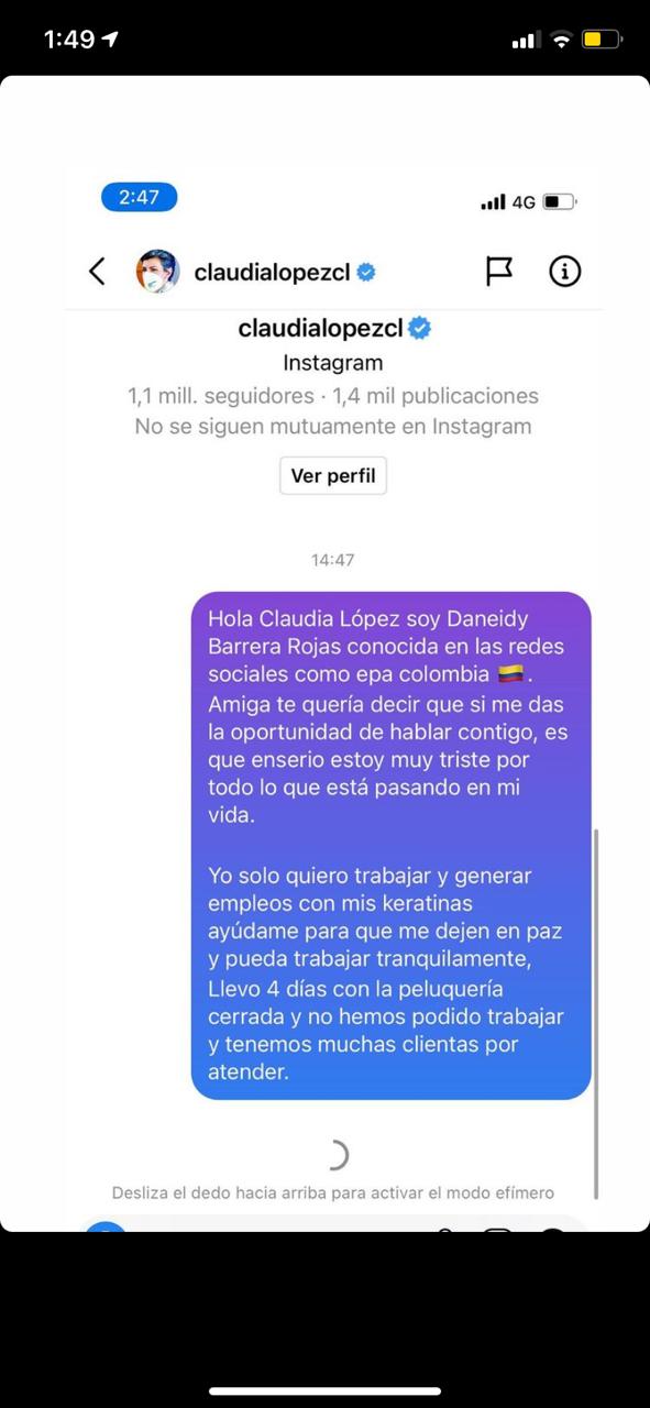 Epa Colombia envió mensaje a Claudia López