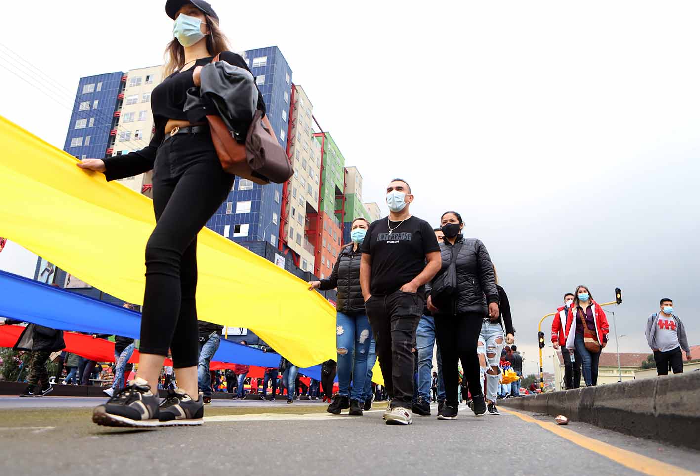 Comerciantes de San Victorino protestan por reactivación de madrugones