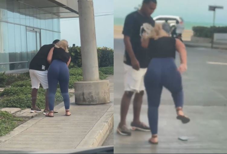 Mujer celosa le rompe el celular a su pareja