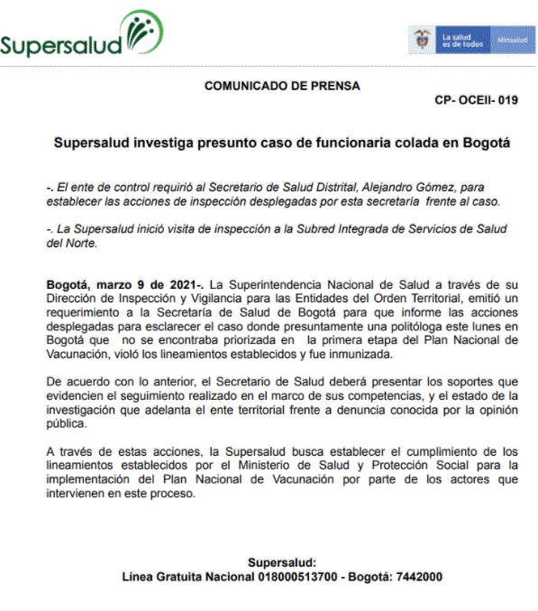 SUPERINTENDENCIA DE SALUD