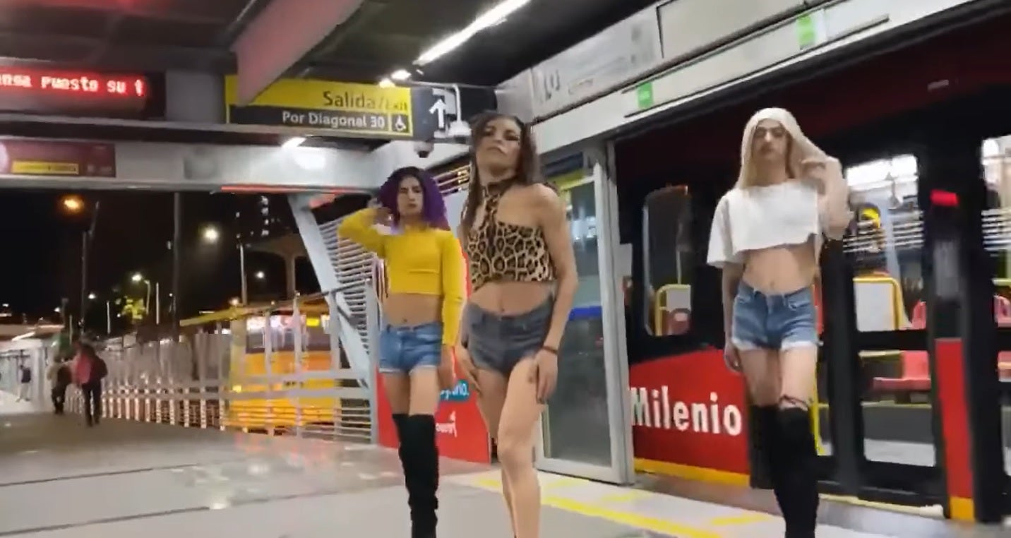 Baile en Transmilenio