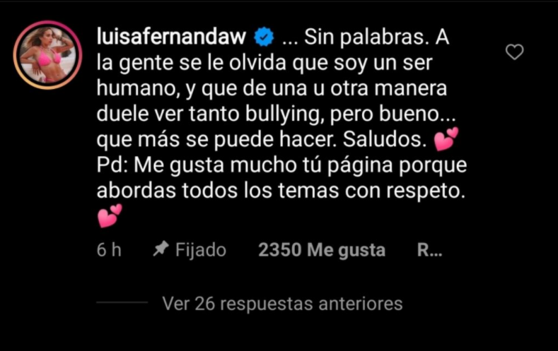 Comentario de Luisa Fernanda W