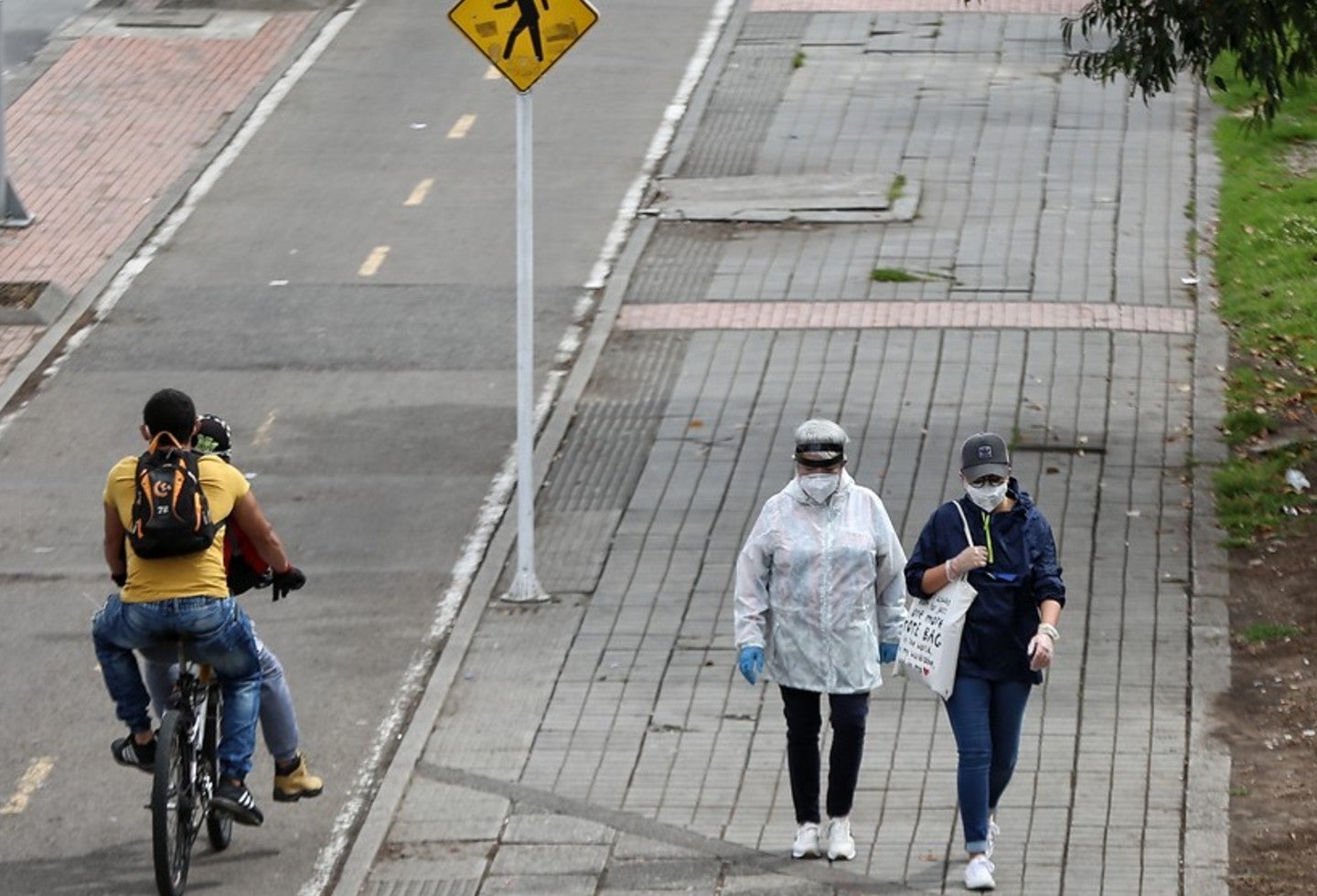 Así lucían las calles de Bogotá en cuarentena por covid.