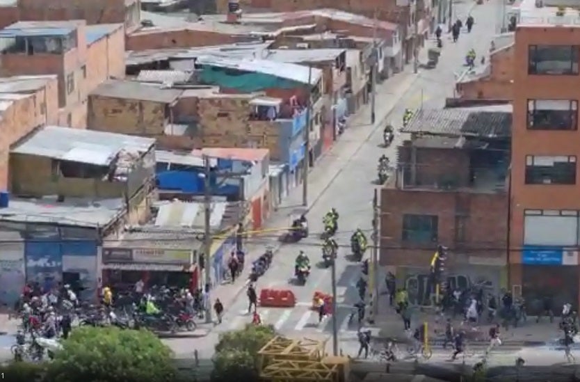 Protestas en suba en paro nacional