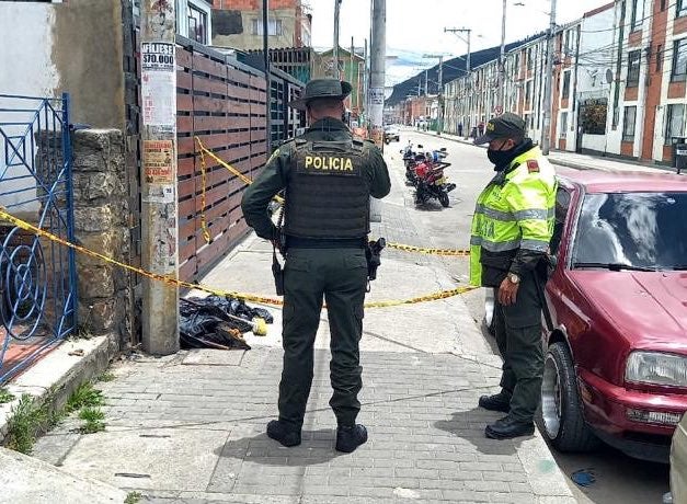 Perro muerto en Bogotá