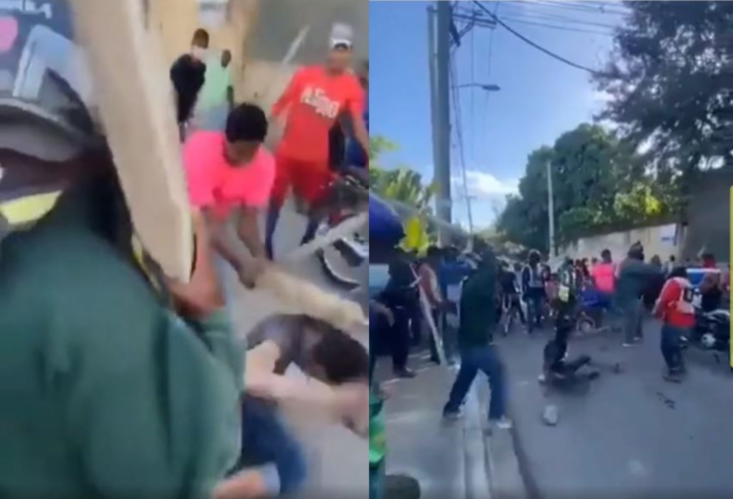 Ladrón recibe paloterapia en Colombia