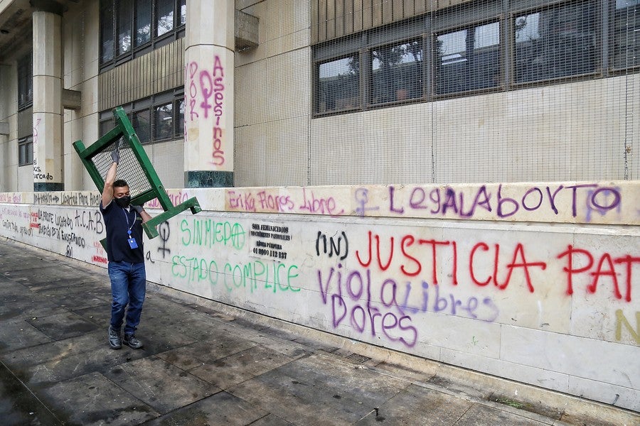 Vandalismo en paro nacional 28 de abril