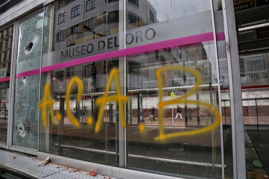 Vandalismo en paro nacional 28 de abril