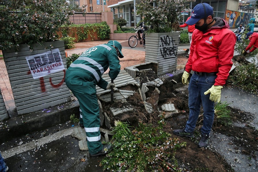 Vandalismo en paro nacional 28 de abril