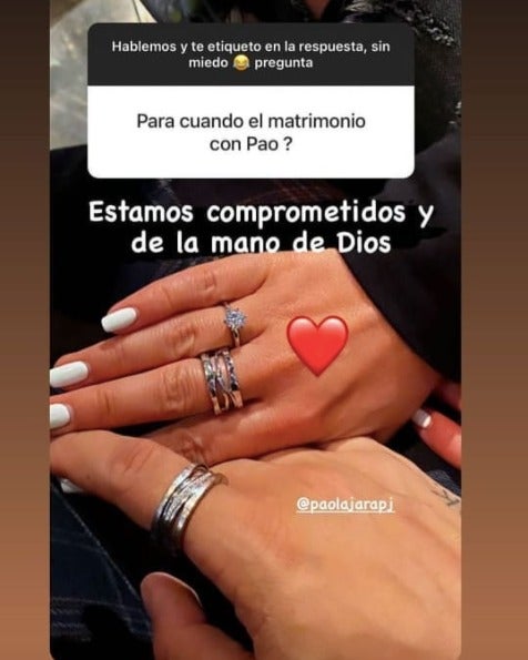Paola Jara y Jessi Uribe anillos de compromiso