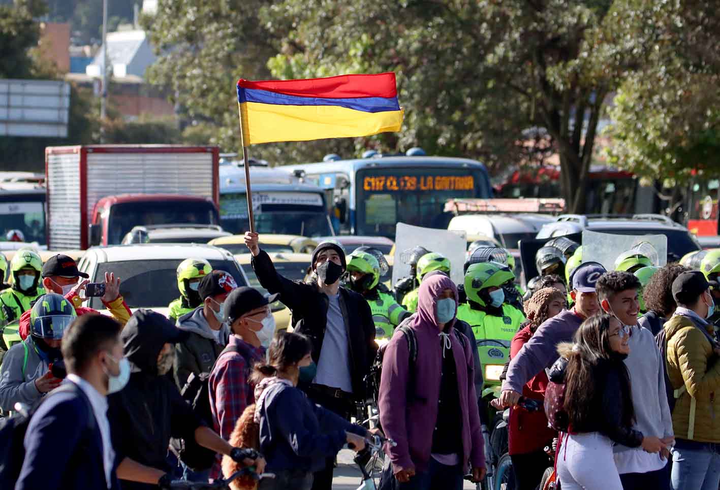 Bloqueos en Bogotá - Paro nacional