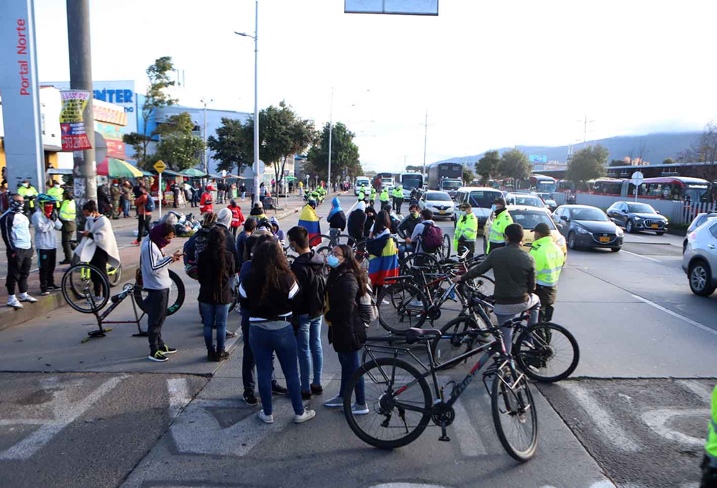 Bloqueos en Bogotá - Paro nacional
