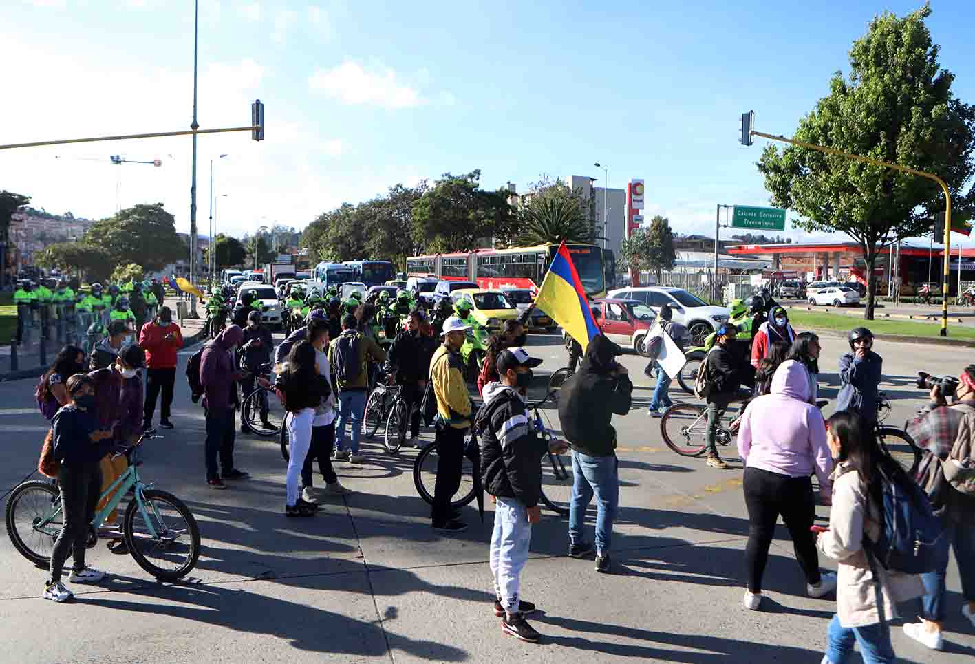 Bloqueos en Bogotá - Paro nacional
