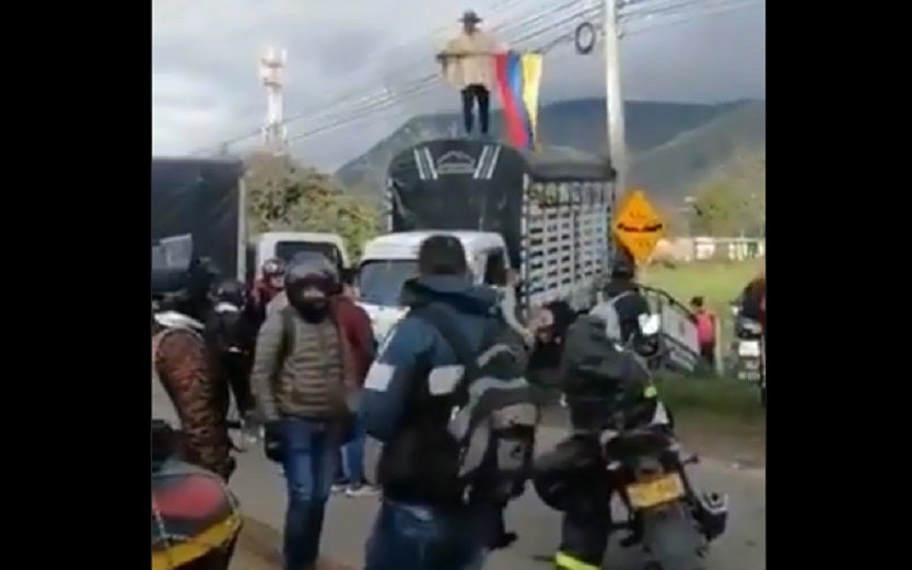 Bloqueos en Cundinamarca