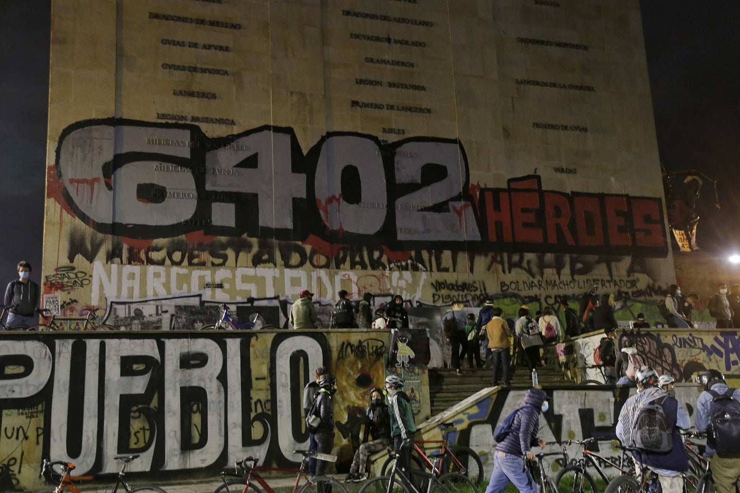 Vandalismo en el Monumentos a los Héroes