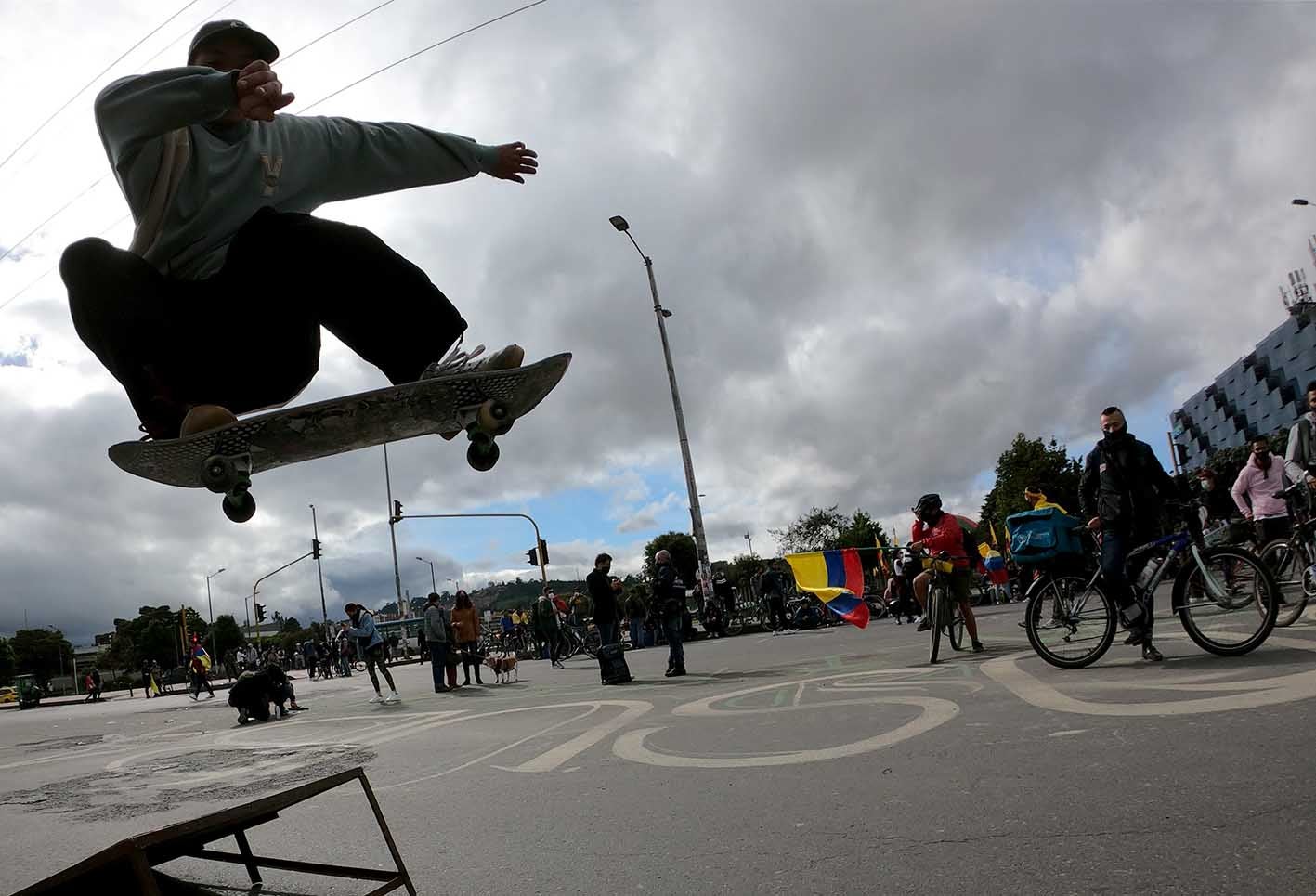 Protestas en Bogotá - bloqueos en Bogotá 12 de mayo