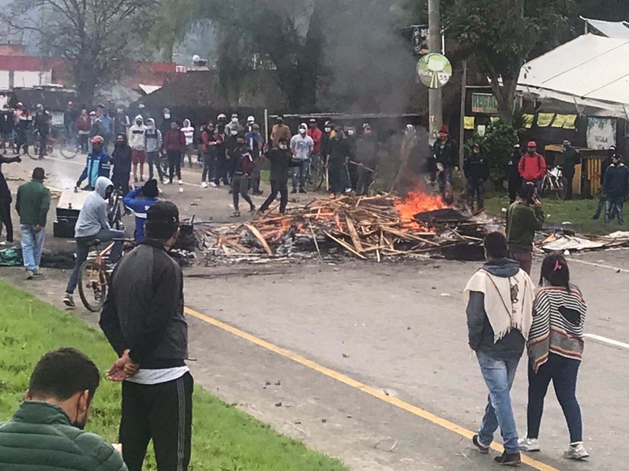 Bloqueos en Sesquilé – Gachancipá