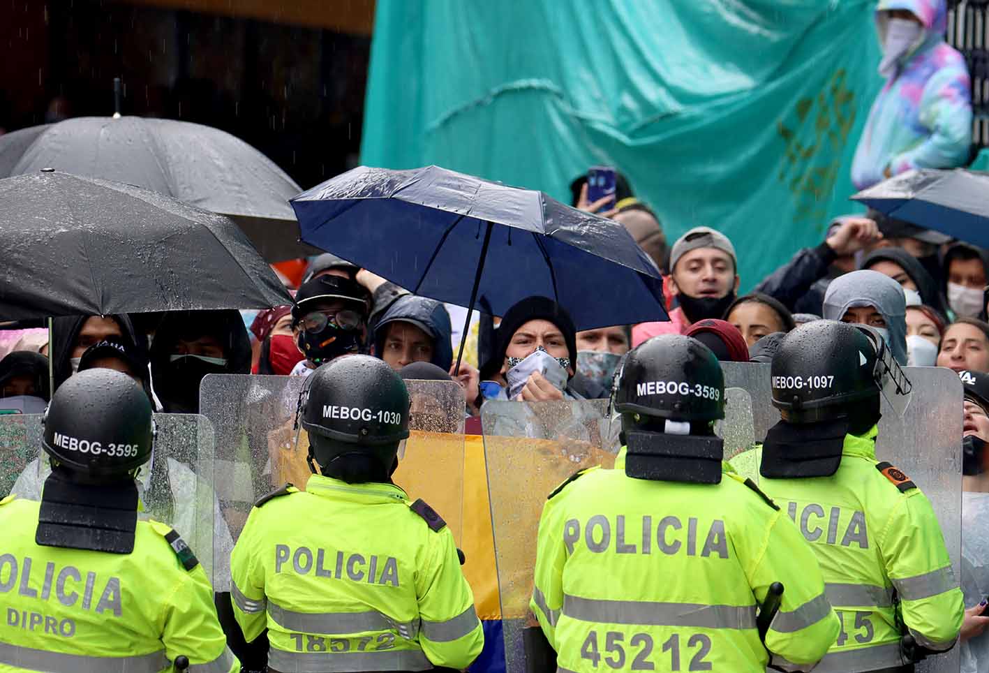 Disturbios en Bogotá durante las marchas del 1 de mayo de 2021
