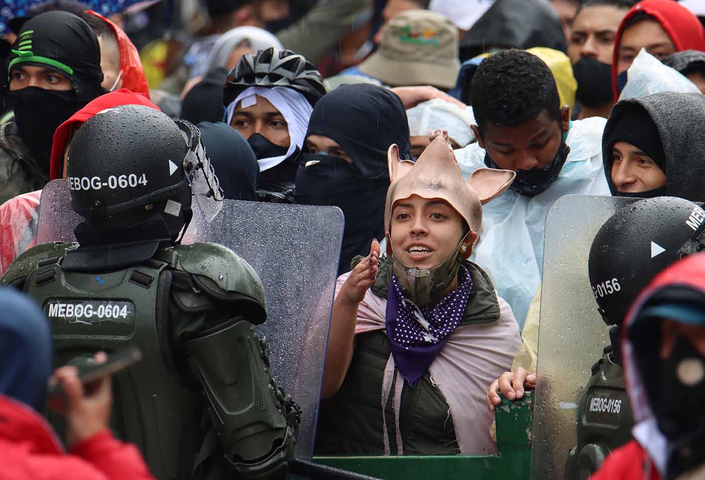 Disturbios en Bogotá durante las marchas del 1 de mayo de 2021
