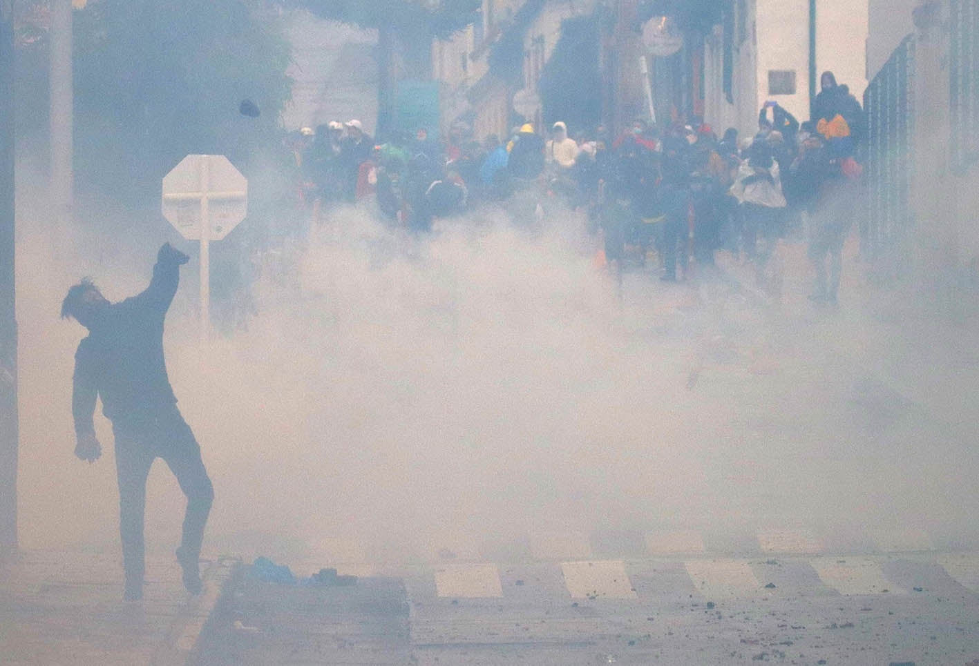 Disturbios en Bogotá durante las marchas del 1 de mayo de 2021