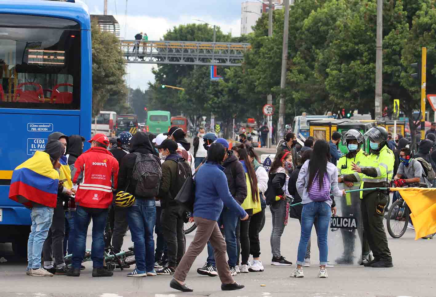 Protestas en Bogotá - bloqueos en Bogotá 12 de mayo
