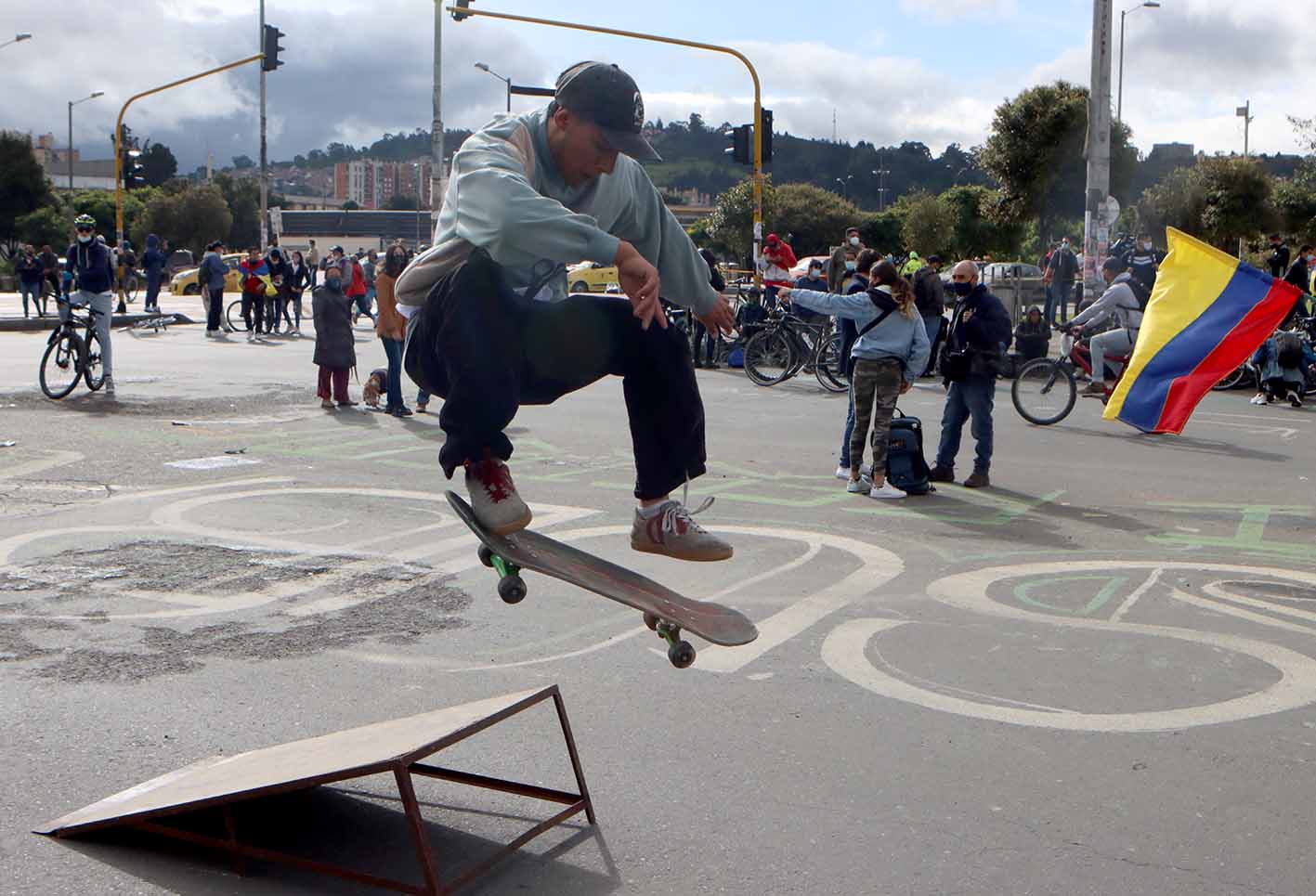 Protestas en Bogotá - bloqueos en Bogotá 12 de mayo