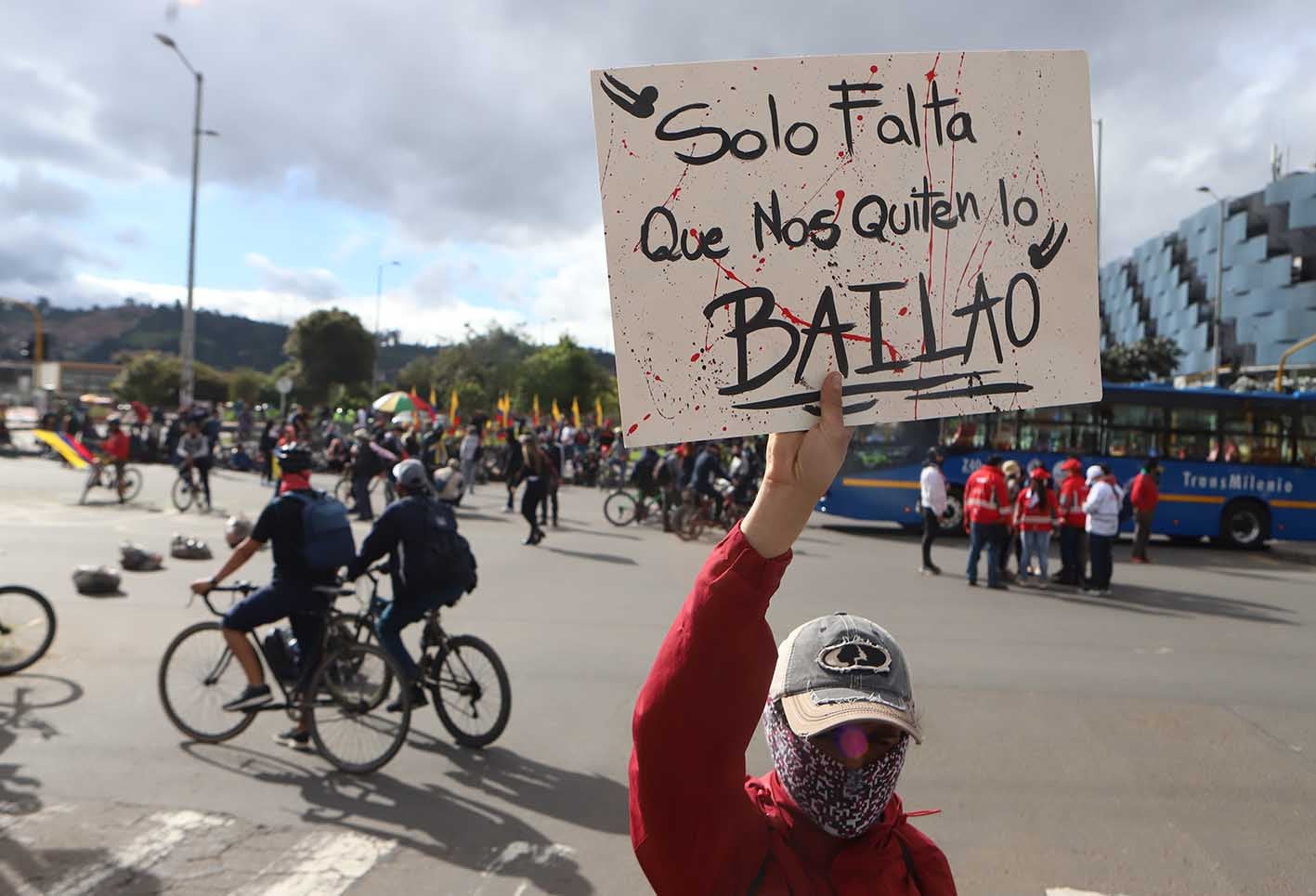Protestas en Bogotá - bloqueos en Bogotá 12 de mayo