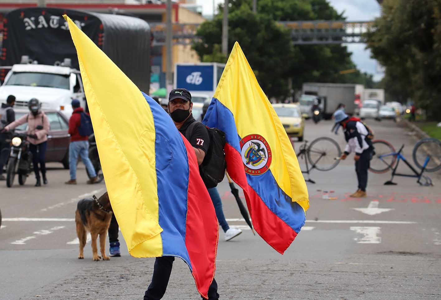 Protestas en Bogotá - bloqueos en Bogotá 12 de mayo