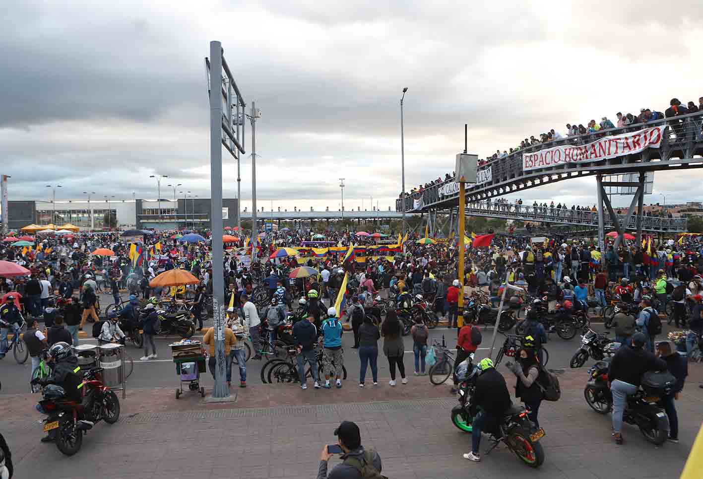 Enfrentamiento en el Portal Las Américas