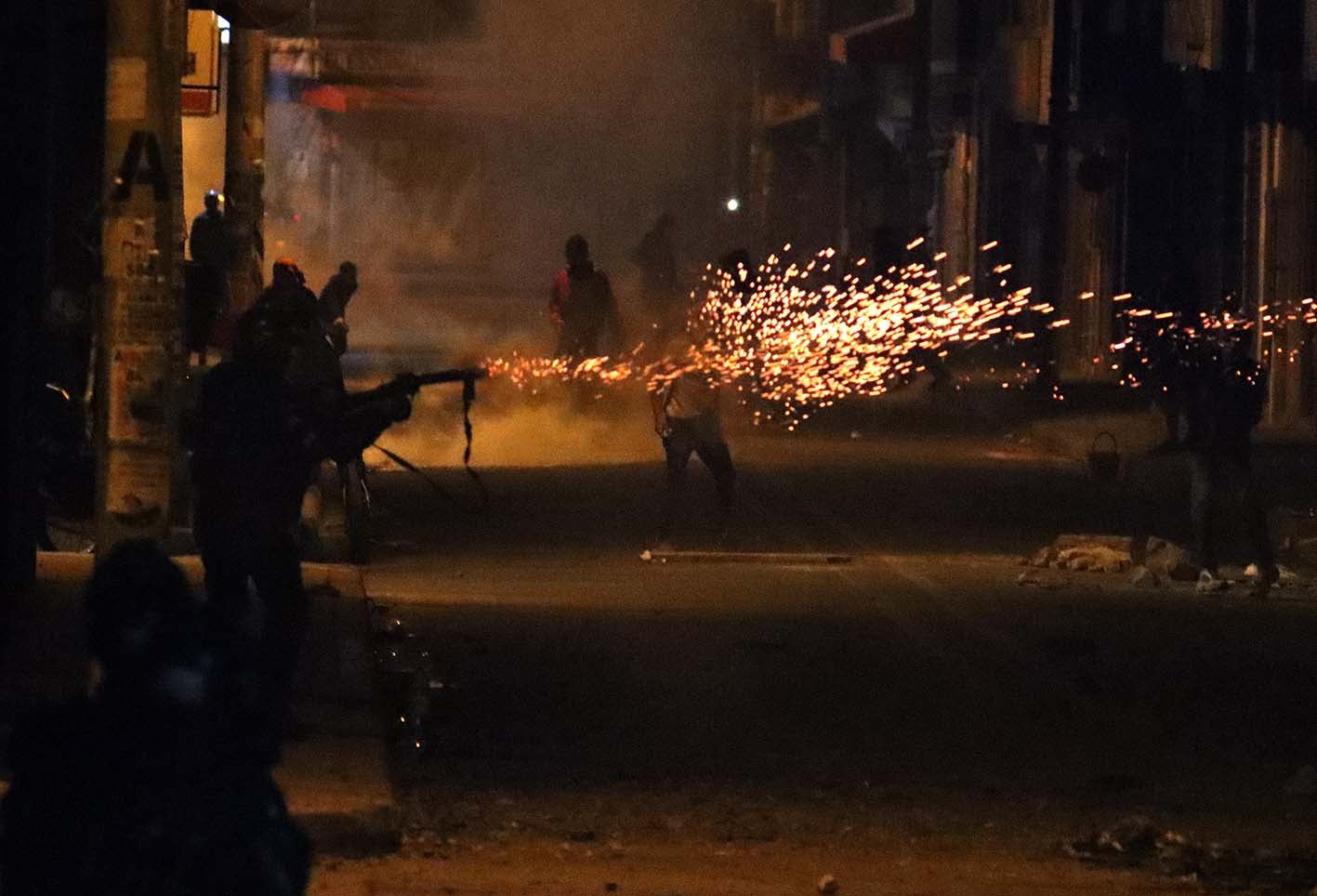 ENFRENTAMIENTOS ENTRE MANIFESTANTES Y POLICIA DEL ESMAD EN SOACHA