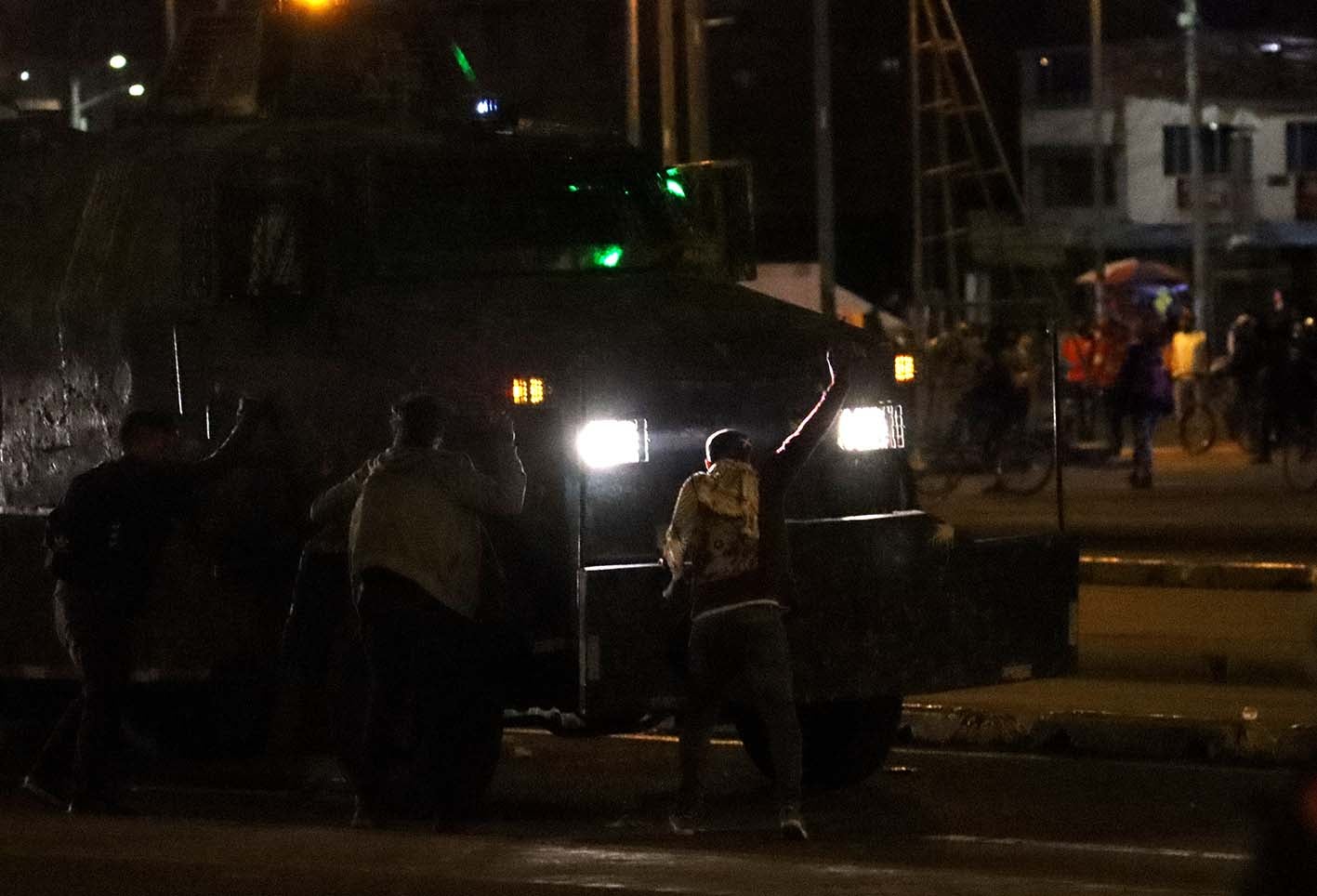 Enfrentamiento en el Portal Las Américas