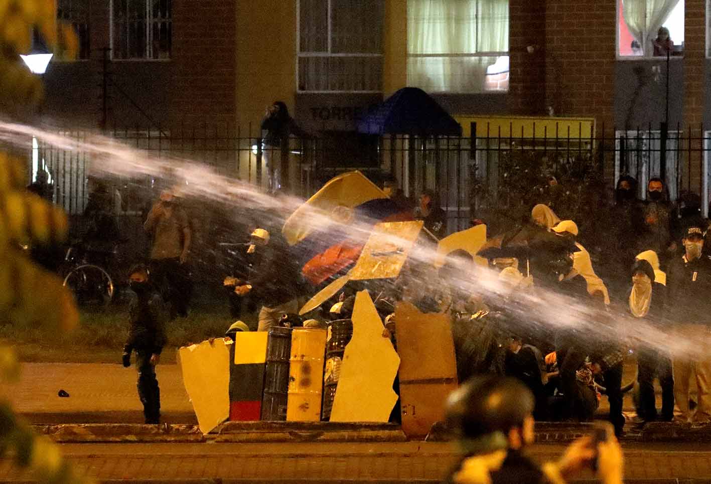 Enfrentamiento en el Portal Las Américas