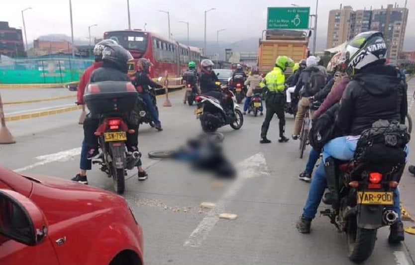 Motociclista arrollado