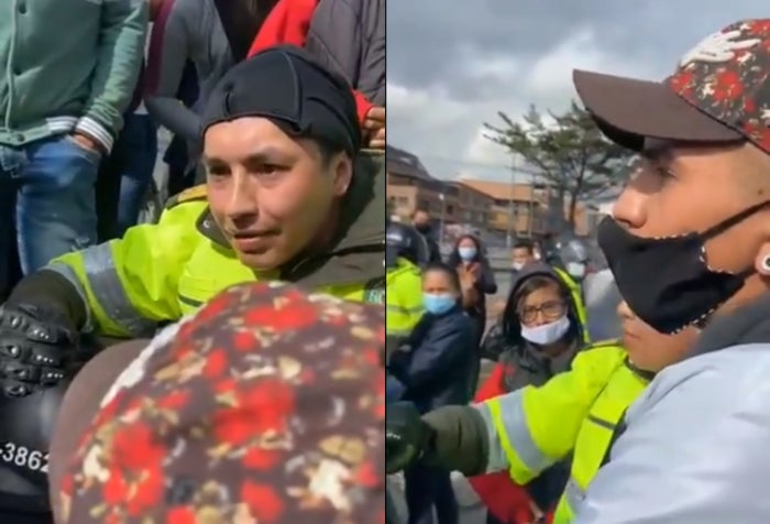 Policía se sentó con manifestantes a hablar para desbloquear las Américas