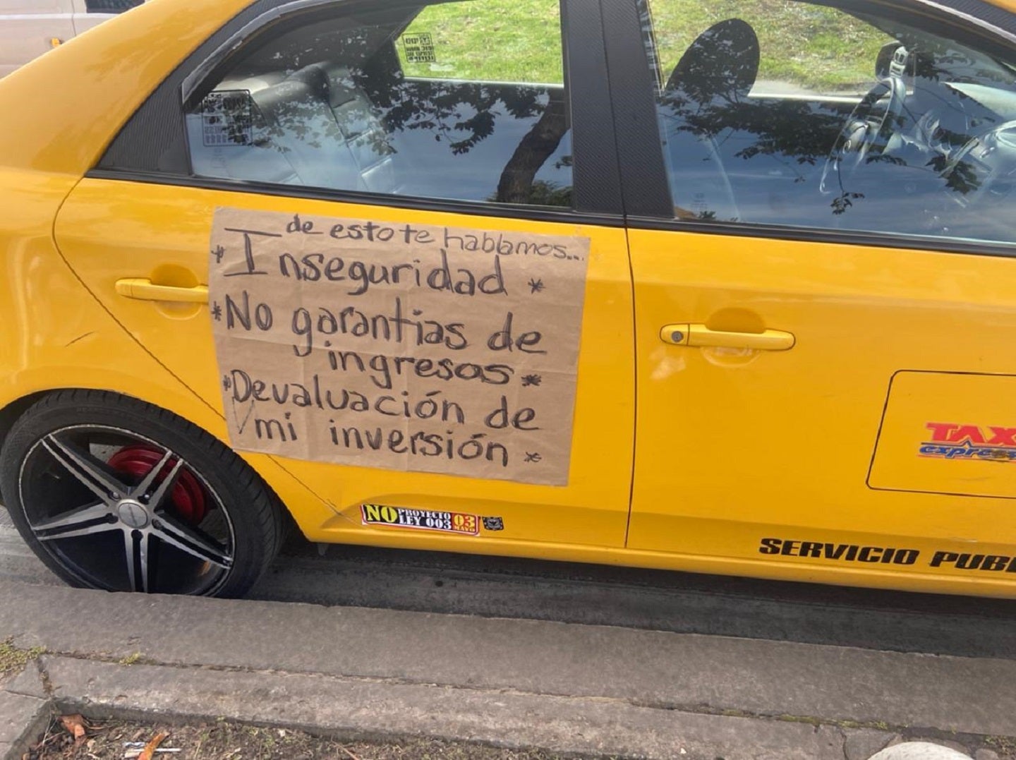 Protesta de Taxistas