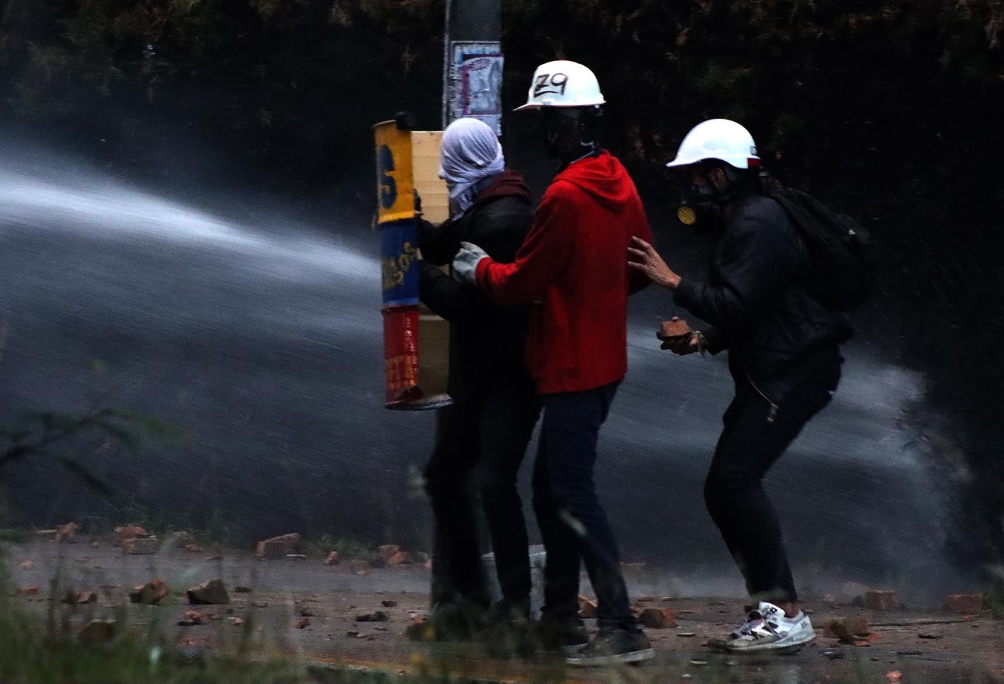 Protestas en Bogotá - Enfrentamientos en Fontibón