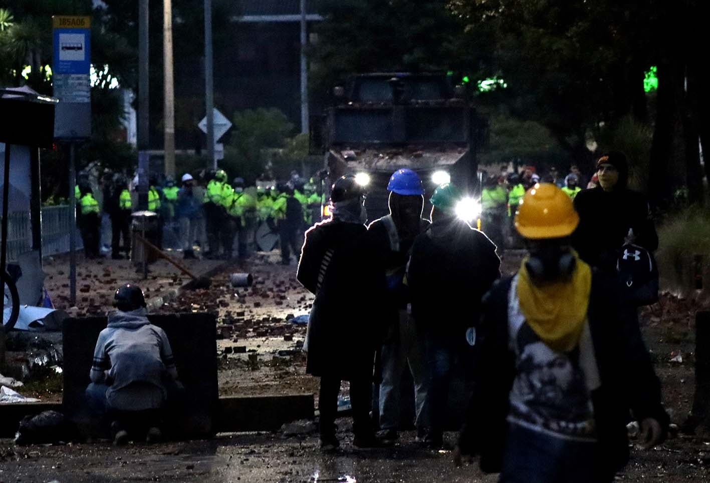 Protestas en Bogotá - Enfrentamientos en Fontibón