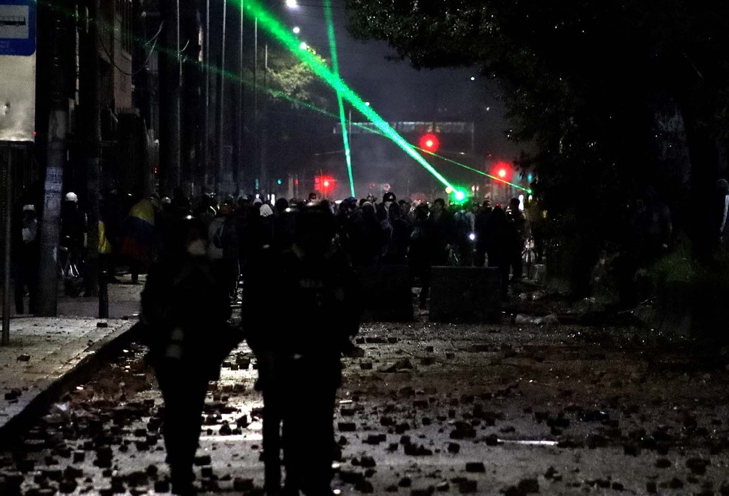 Protestas en Bogotá - Enfrentamientos en Fontibón