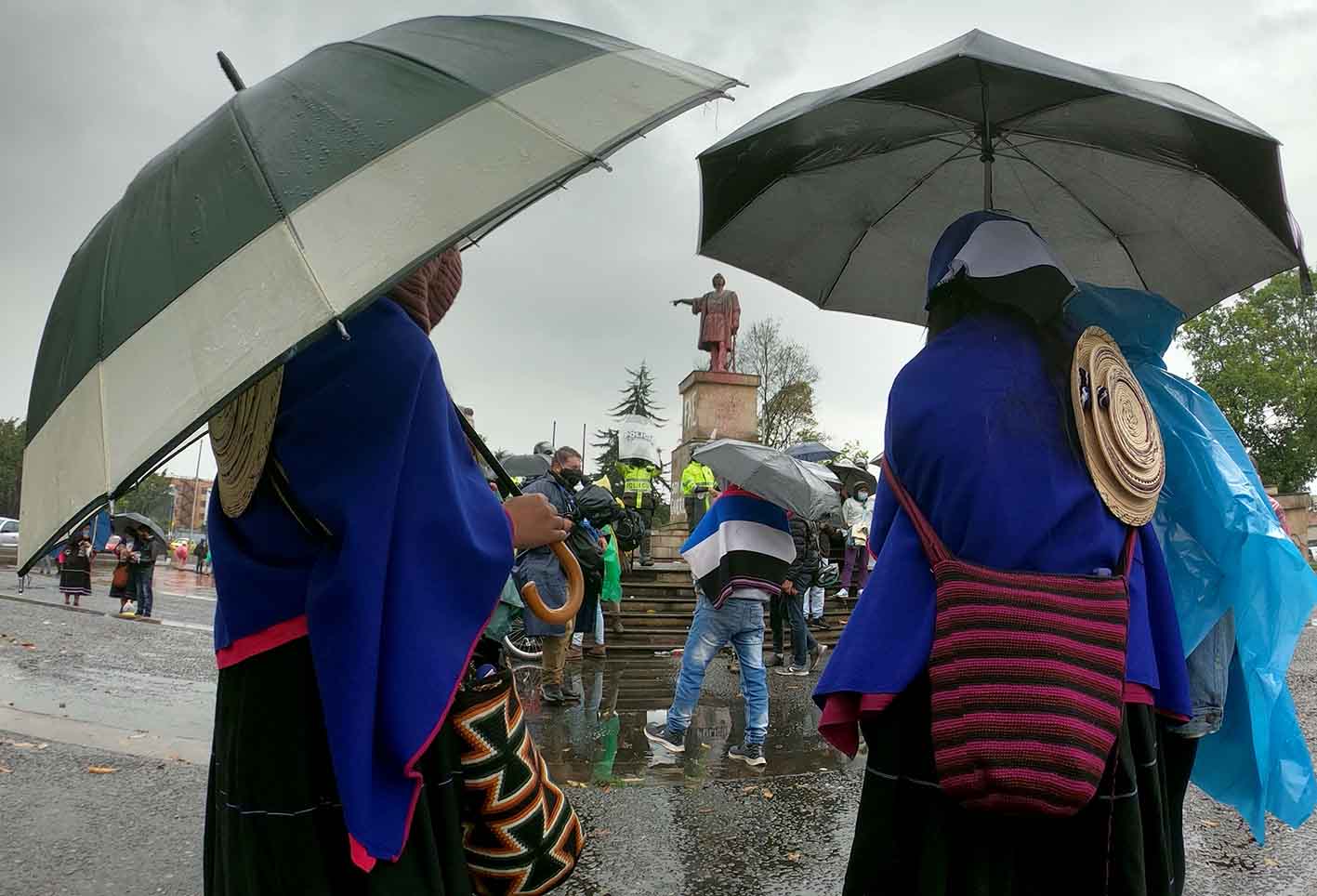 Indígenas del Pueblo Misak - protestas en Bogotá 9 de junio