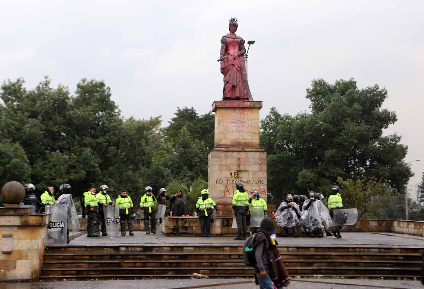 Indígenas del Pueblo Misak - protestas en Bogotá 9 de junio