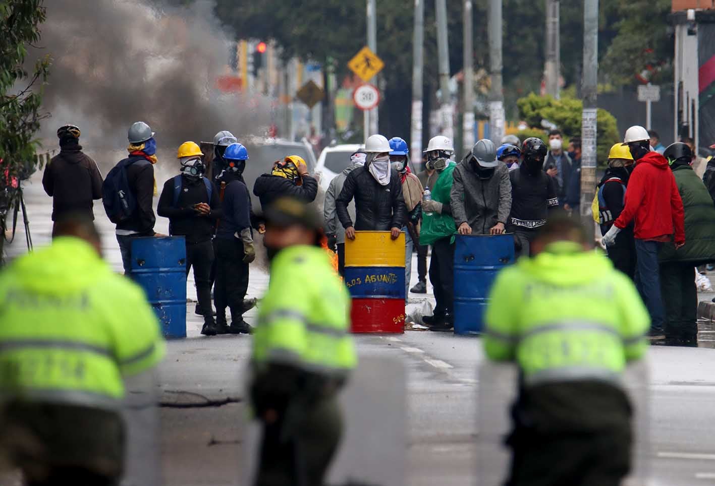 Protestas en Bogotá, en la Avenida El Dorado este 9 de junio