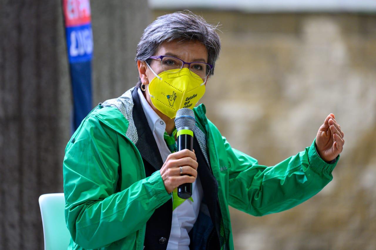 Claudia López, alcaldesa de Bogotá.