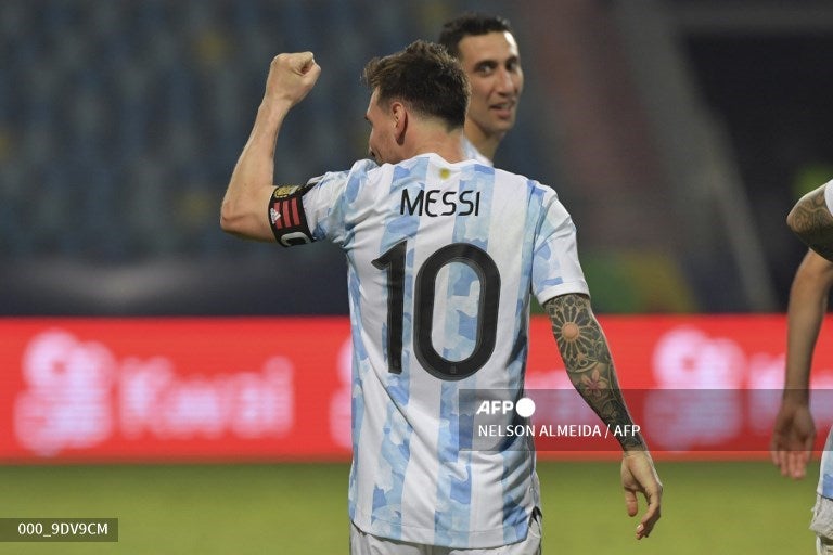 Messi, jugador de Argentina